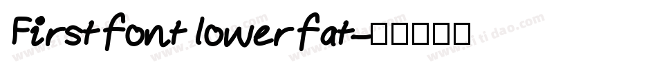 First font lower fat字体转换